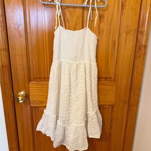 White Sleeveless Sundress